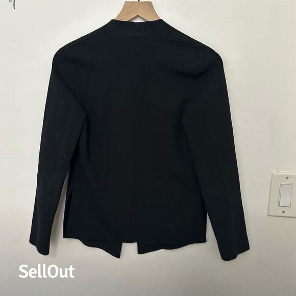 M.M. LaFleur Women's Black Woolf Jardigan Cardigan Sweater Size S - Picture 4 of 5